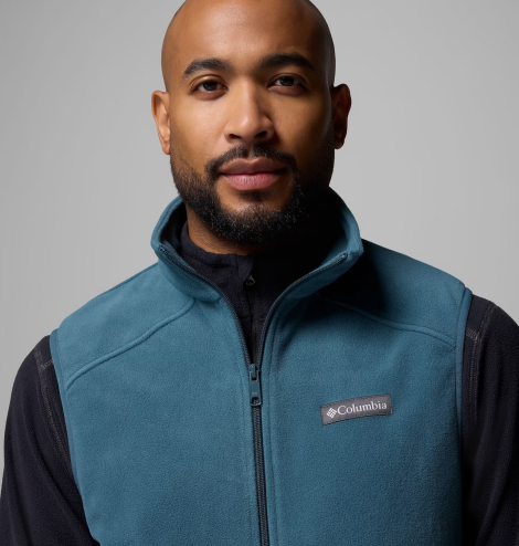 Мужской флисовый жилет Columbia безрукавка 1159851993 (Бирюзовый XL)