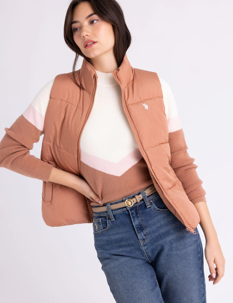 Женская жилетка U.S. Polo Assn 1159852538 (Коричневый M)