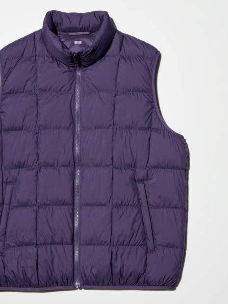Жилет PUFFERTECH Uniqlo на блискавці 1159852980 (Фіолетовий M)