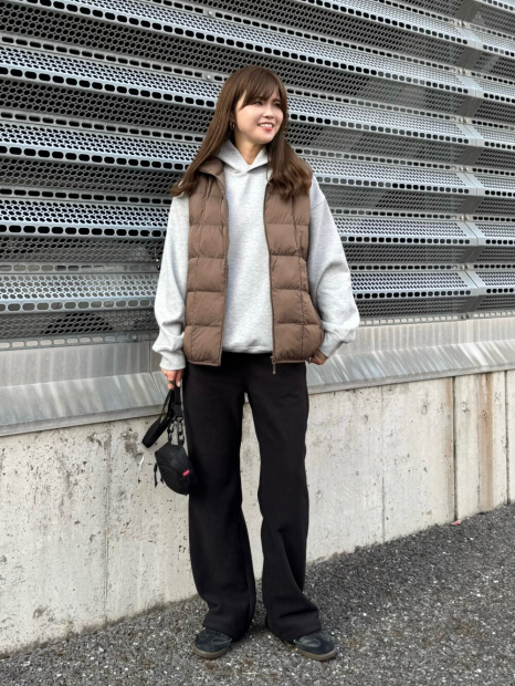 Жилет PUFFERTECH Uniqlo на блискавці 1159852987 (Коричневий XL)