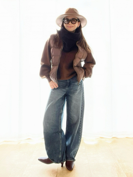 Жилет PUFFERTECH Uniqlo на блискавці 1159852987 (Коричневий XL)