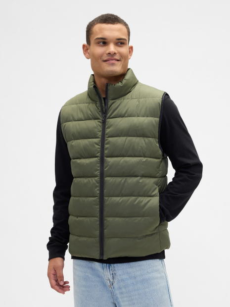 Мужская жилетка GAP безрукавка 1159853170 (Зеленый M)