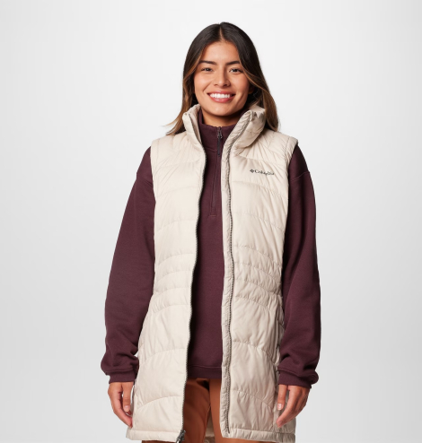 Женская жилетка Columbia удлиненная 1159853478 (Бежевый L)