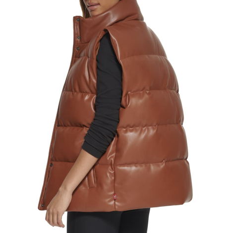 Жіноча жилетка Levi's безрукавка зі штучної шкіри 1159853483 (Коричневий XS)