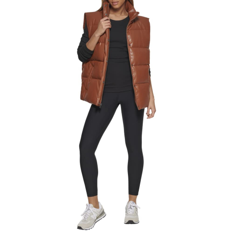 Жіноча жилетка Levi's безрукавка зі штучної шкіри 1159853483 (Коричневий XS)