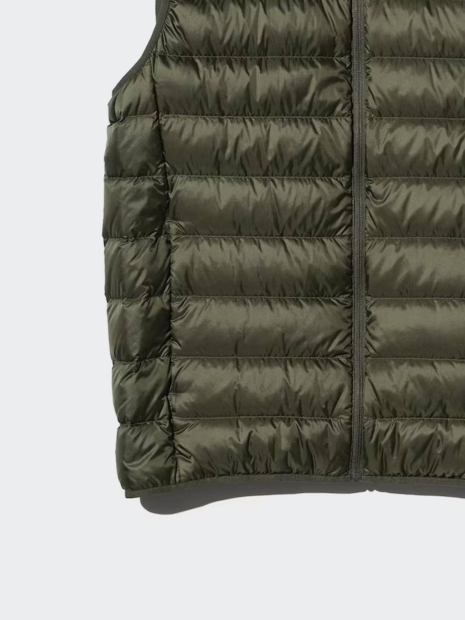 Ультралегкий пуховый жилет Uniqlo на молнии 1159853754 (Зеленый 3XL)