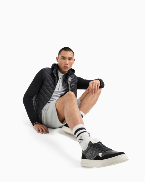 Мужская стеганая жилетка Armani Exchange безрукавка 1159854143 (Черный L)