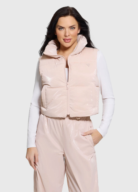 Женская стеганая жилетка GUESS 1159854276 (Розовый M)