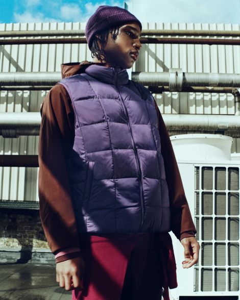 Жилет PUFFERTECH Uniqlo на молнии 1159854321 (Фиолетовый XXL)