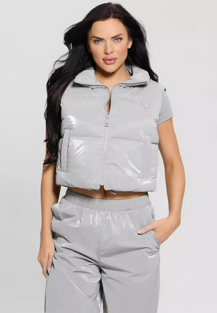 Женская стеганая жилетка GUESS 1159854504 (Серый XL)