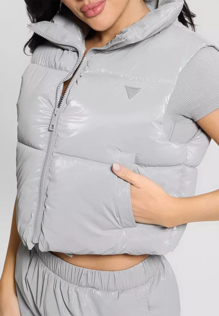 Женская стеганая жилетка GUESS 1159854504 (Серый XL)