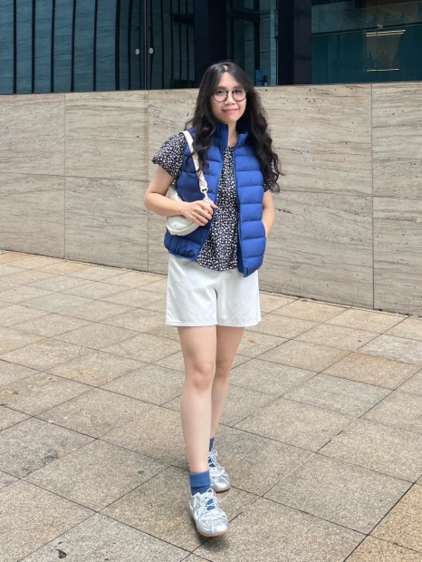 Детская теплая жилетка UNIQLO 1159856686 (Синий 13) на рост 155-165 см