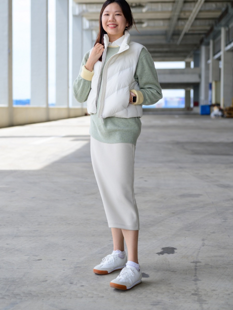 Теплий жилет Uniqlo 1159856695 (Молочний XXL)