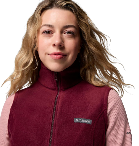 Жіноча флісова жилетка Columbia теплий жилет 1159856848 (Бордовий XS)