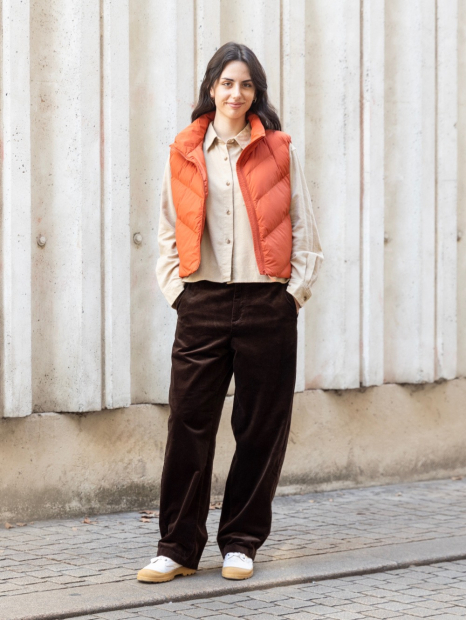 Теплий жилет Uniqlo 1159856930 (Помаранчевий XXL)