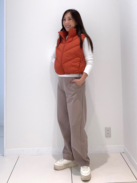 Теплий жилет Uniqlo 1159856930 (Помаранчевий XXL)