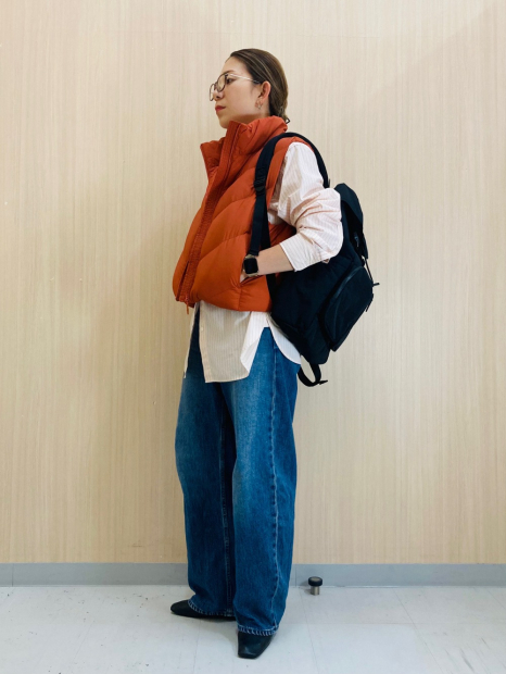 Теплий жилет Uniqlo 1159856930 (Помаранчевий XXL)