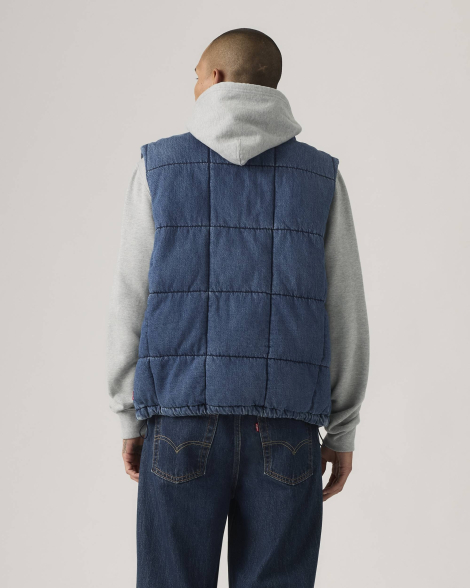 Джинсовая жилетка Levi's безрукавка 1159857883 (Синий L)