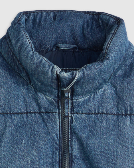 Джинсовая жилетка Levi's безрукавка 1159857883 (Синий L)