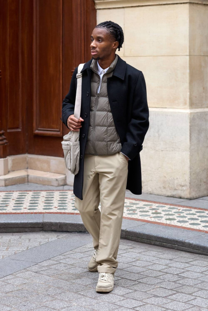 Жилет PUFFERTECH Uniqlo на молнии 1159858553 (Бежевый M)