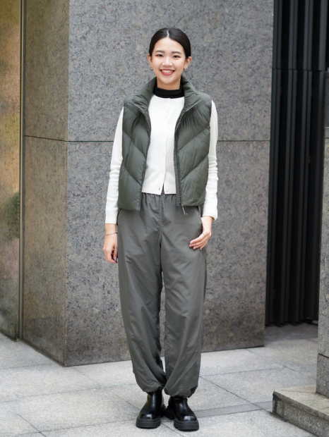 Теплый жилет Uniqlo PUFFTECH 1159859342 (Зеленый XXL)