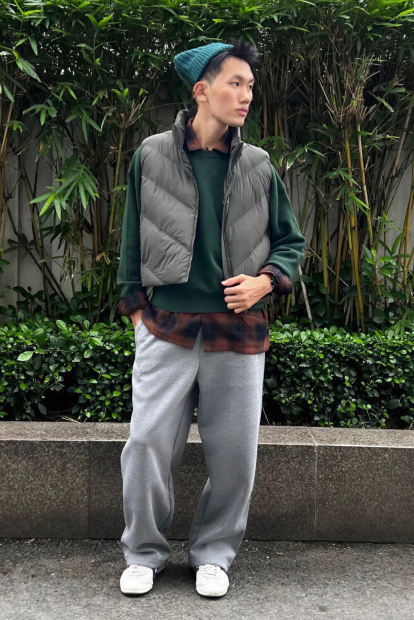 Теплый жилет Uniqlo PUFFTECH 1159859342 (Зеленый XXL)