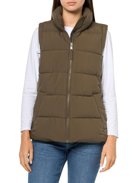 Стеганая женская жилетка Tommy Hilfiger безрукавка с карманами 1159859711 (Зеленый L)