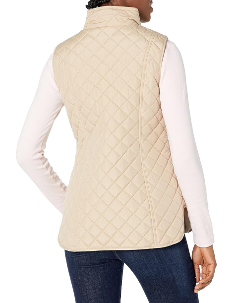 Стеганый женский жилет Tommy Hilfiger безрукавка с карманами 1159860008 (Бежевый XS)