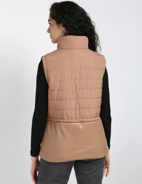 Жіночий жилет Calvin Klein на блискавці 1159860550 (Коричневий XS)