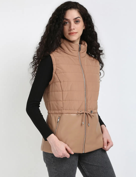 Жіночий жилет Calvin Klein на блискавці 1159860550 (Коричневий XS)