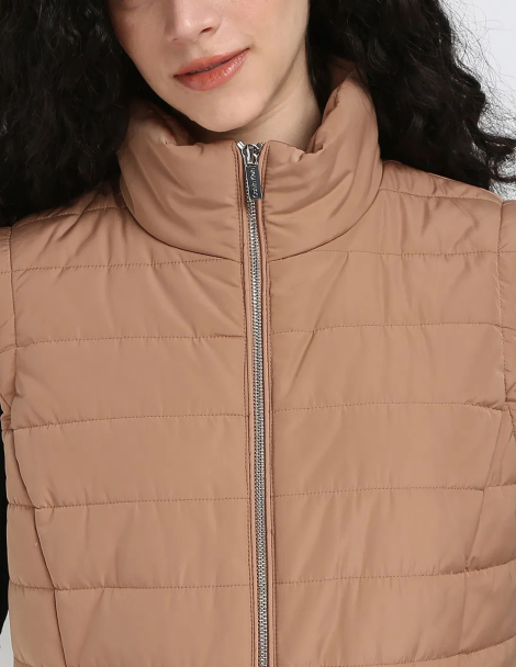 Жіночий жилет Calvin Klein на блискавці 1159860550 (Коричневий XS)