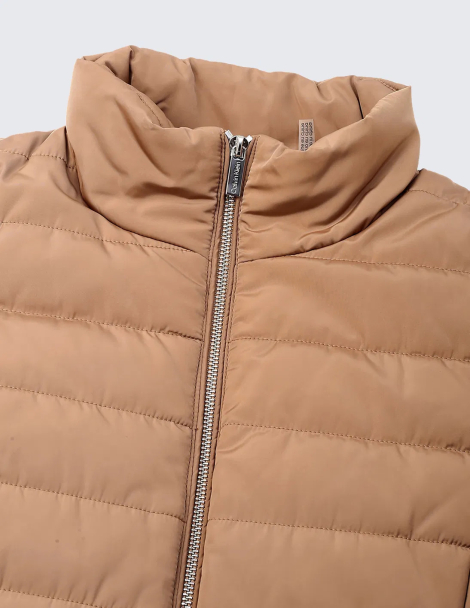 Жіночий жилет Calvin Klein на блискавці 1159860550 (Коричневий XS)