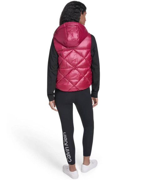 Женская жилетка Calvin Klein с капюшоном 1159861562 (Розовый L)
