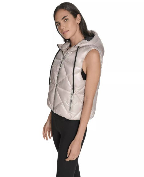 Женская жилетка Calvin Klein с капюшоном 1159861656 (Серый XXL)