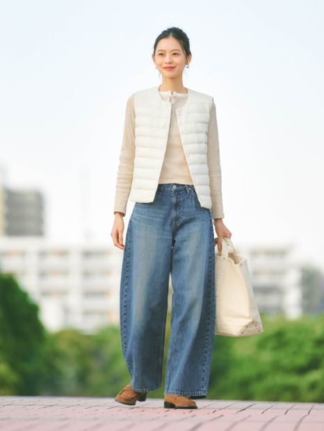 Жилет Uniqlo с технологией PUFFTECH 1159862210 (Молочный M)