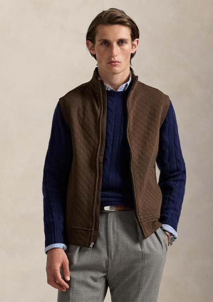 Cтеганый жилет Polo Ralph Lauren 1159862230 (Коричневый XL)