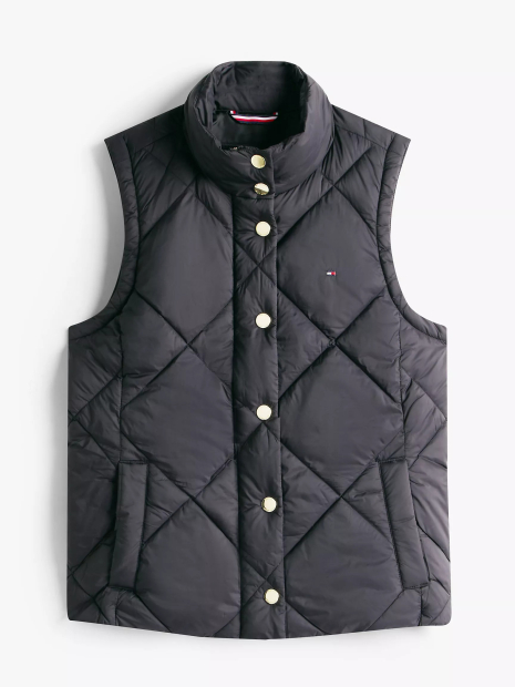 Стигана жіноча жилетка Tommy Hilfiger безрукавка 1161297564 (Чорний L)