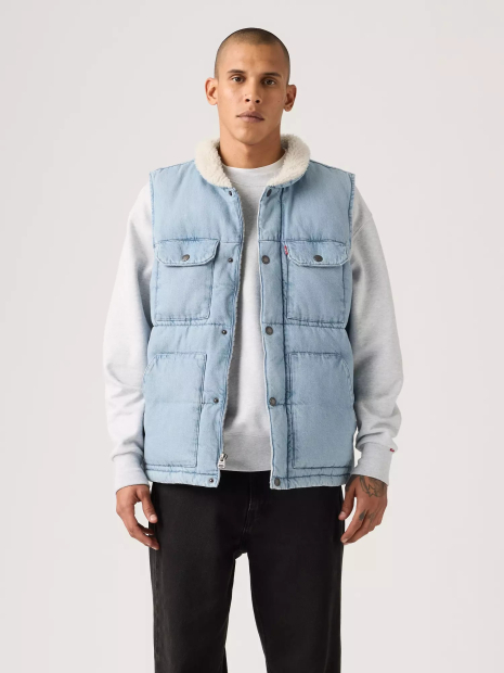 Мужская джинсовая жилетка Levi's 1162188490 (Голубой L)