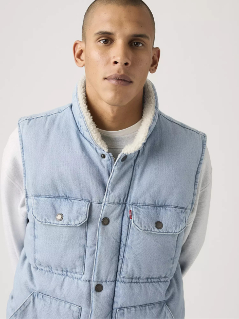 Мужская джинсовая жилетка Levi's 1162188490 (Голубой L)
