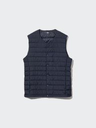 Стильный жилет Uniqlo на пуху 1159843400 (Синий XL)