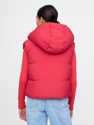 Теплая женская жилетка GAP безрукавка 1159838506 (Красный L)