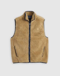 Мужская жилетка из экомеха Levi's безрукавка 1159847654 (Бежевый XXL)