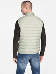 Чоловічий жилет безрукавка GUESS на блискавці 1159848973 (Зелений S)