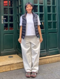 Стильный жилет Uniqlo на пуху 1159849517 (Черный M)