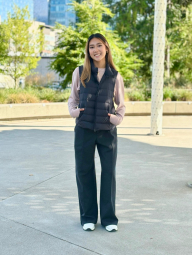 Стильный жилет Uniqlo на пуху 1159849517 (Черный M)