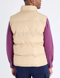 Мужская дутая жилетка U.S. Polo Assn на молнии 1159851435 (Бежевый L)