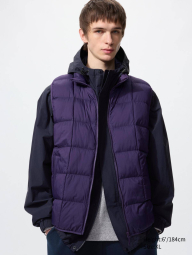 Жилет PUFFERTECH Uniqlo на блискавці 1159852980 (Фіолетовий M)