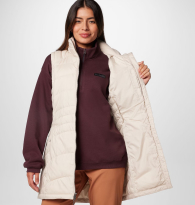 Женская жилетка Columbia удлиненная 1159853478 (Бежевый L)