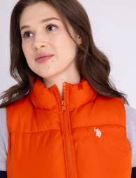 Женская жилетка U.S. Polo Assn 1159853929 (Оранжевый S)