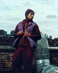 Жилет PUFFERTECH Uniqlo на молнии 1159854321 (Фиолетовый XXL)